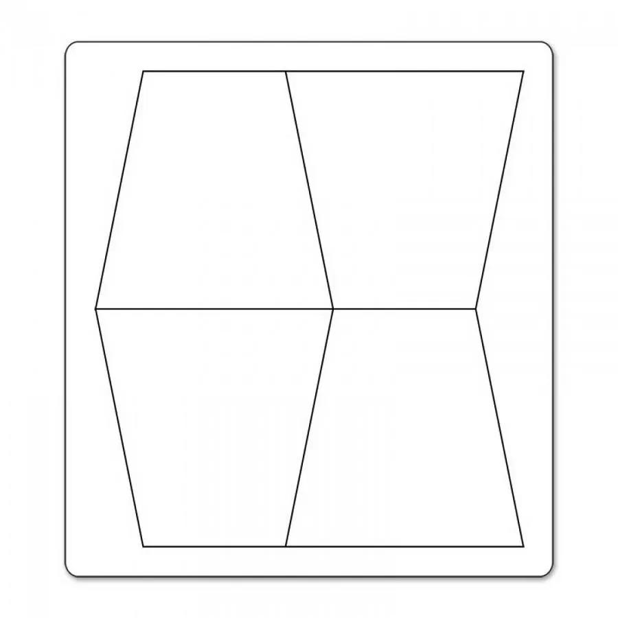 Sizzix Bigz Die - Tumbler, Mini cutting die by Sizzix; four-panel tumbler pattern