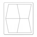 Sizzix Bigz Die - Tumbler, Mini cutting die by Sizzix; four-panel tumbler pattern