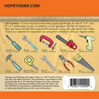Tool Time Applique Embroidery CD w/SVG - Designs by Hope Yoder