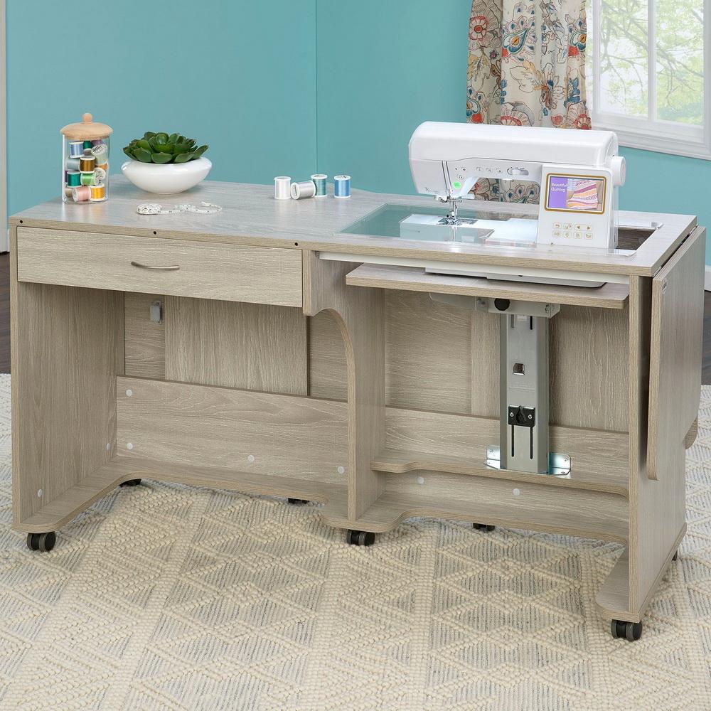 Koala Quilters Vision Cabinet With Caddie - Grey Oak Q-G001