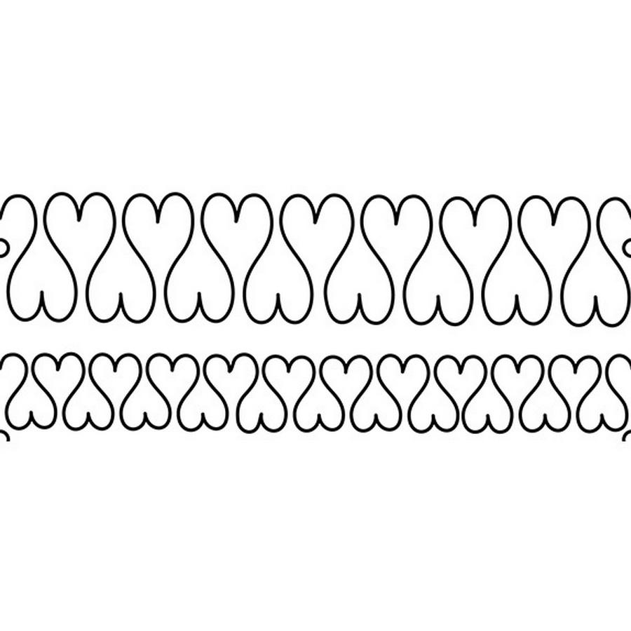 Groovy Board - 10in. Red Hot Hearts Quilting Template - Sewingmachinesplus.com
