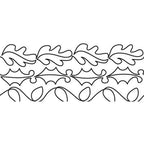 Groovy Board - 10in. Seasoned Leaves Border Quilting Template - Sewingmachinesplus.com