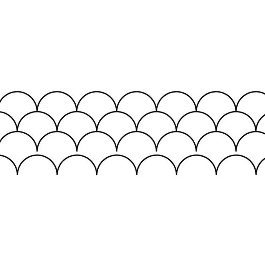Groovy Board - 10in. Clam Shell Quilting Template - Sewingmachinesplus.com