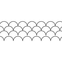 Groovy Board - 10in. Clam Shell Quilting Template