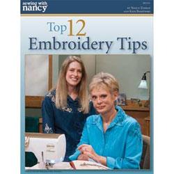 Top 12 Embroidery Tips Book Nancy Zieman BK2310