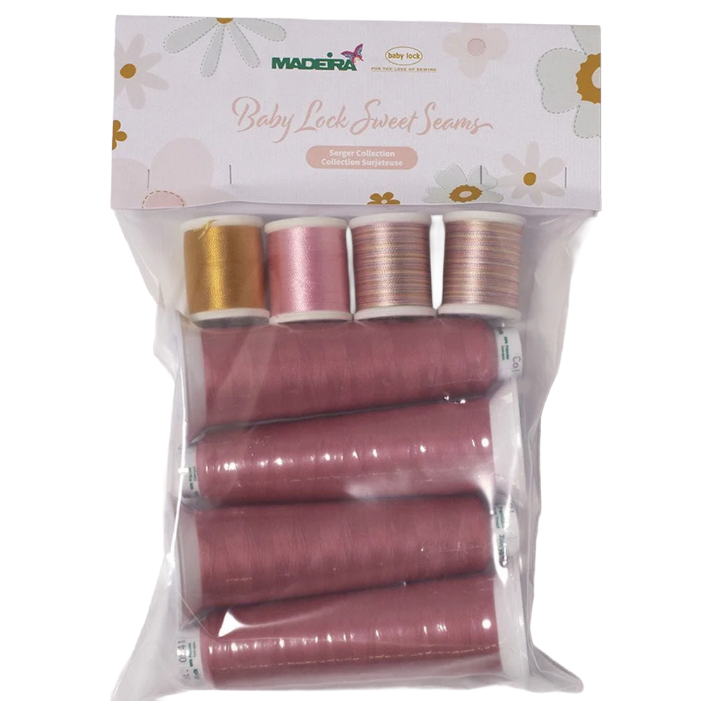 Sweet Seams 4 Aerolock 4 Decora 12wt Madeira Serger Thread Set