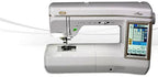 Baby Lock Aria sewing and quilting machine; white electronic model with touchscreen display