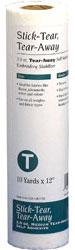 Stick Tear Away 1.5 oz Stabilizer 10 yds x 12 inches