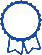 Blue Round RIbbon