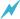 Light Blue Color Lightning Bolt