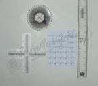 DIME embroidery tools set with protractor, rulers and templates
