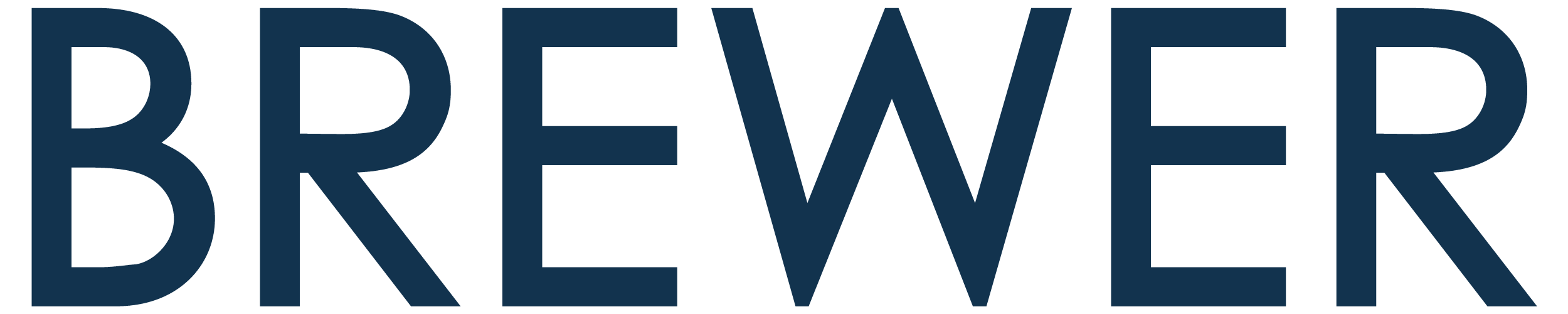 Brewer logo in blue text