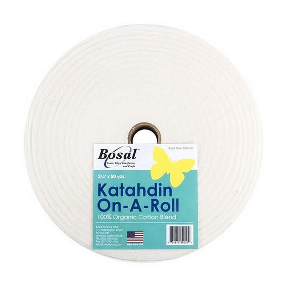 Katahdin On - A - Roll 2.25in x 50 yards 100% Organic Cotton Blend Batting - Sewingmachinesplus.com