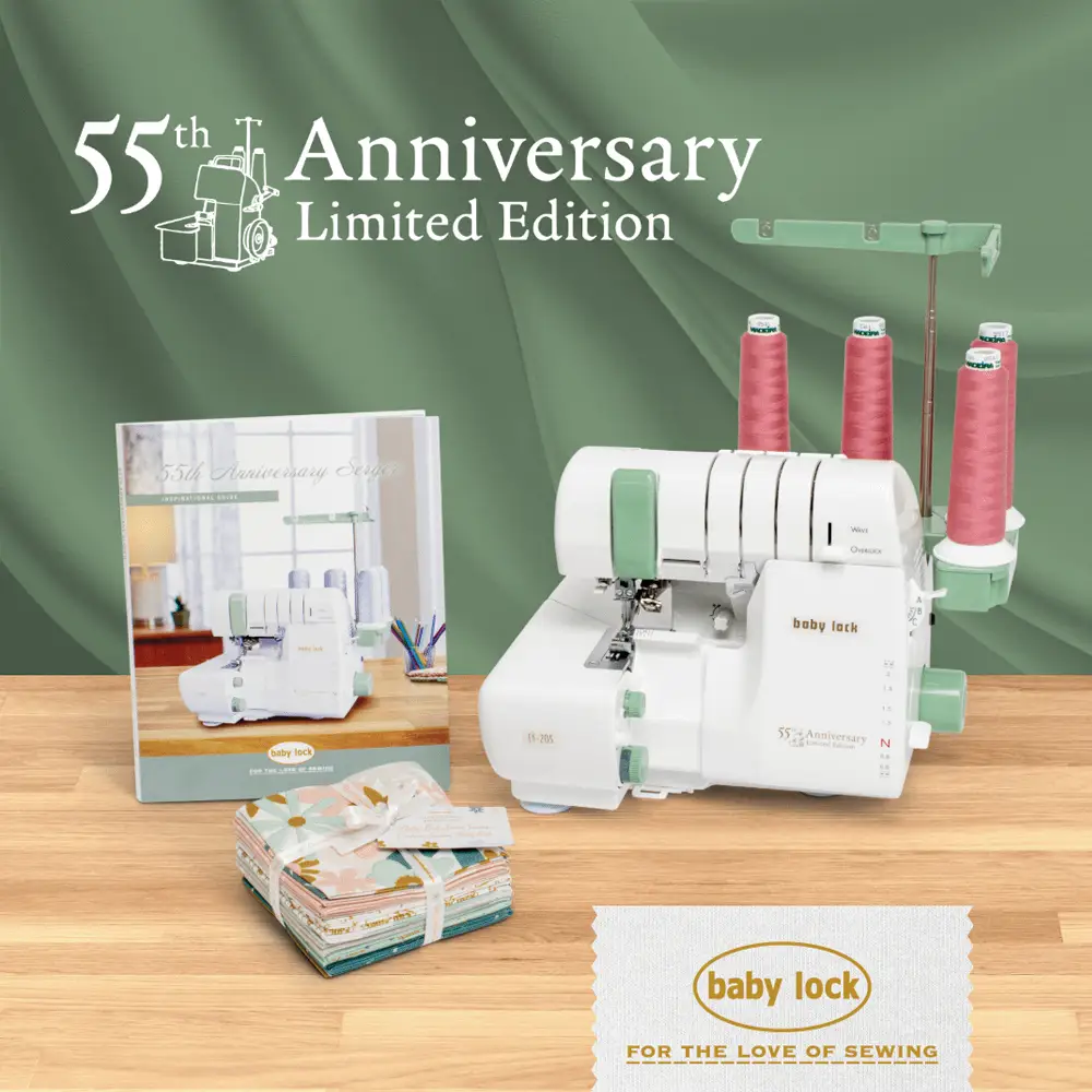 Baby Lock 55th Anniversary Limited Edition 4 Thread Serger (ble3atw - 3) - Sewingmachinesplus.com