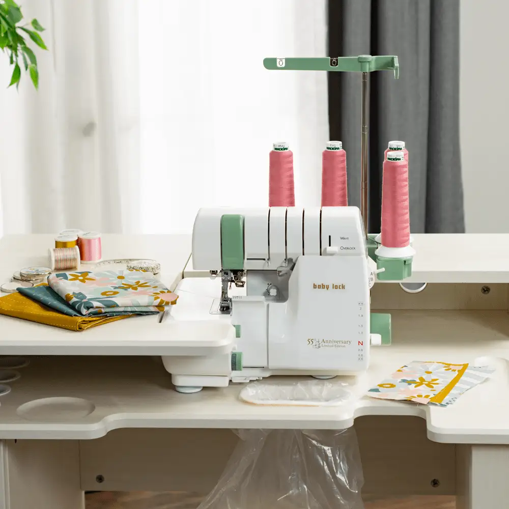 Baby Lock 55th Anniversary Limited Edition 4 Thread Serger (ble3atw - 3) - Sewingmachinesplus.com