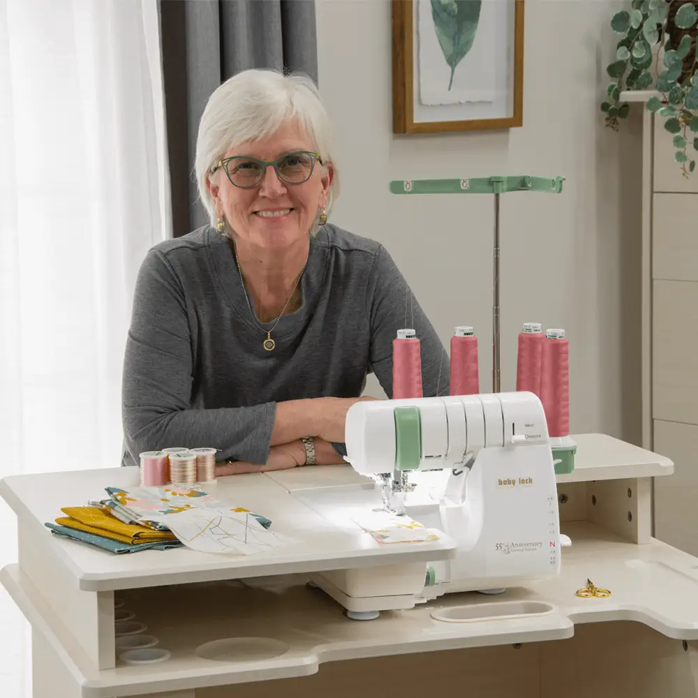 Baby Lock 55th Anniversary Limited Edition 4 Thread Serger (ble3atw - 3) - Sewingmachinesplus.com