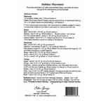 Holidays Placemats (HY166) - Sewingmachinesplus.com