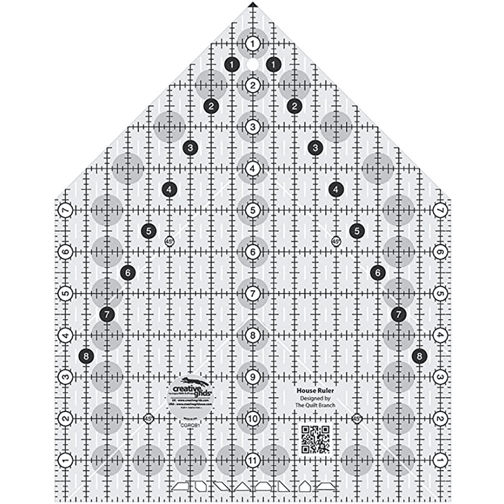 Creative Grids House Rulers 9 1/2in x 12in (CGRQB1) - Sewingmachinesplus.com