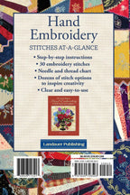 Hand Embroidery Stitches At-A-Glance