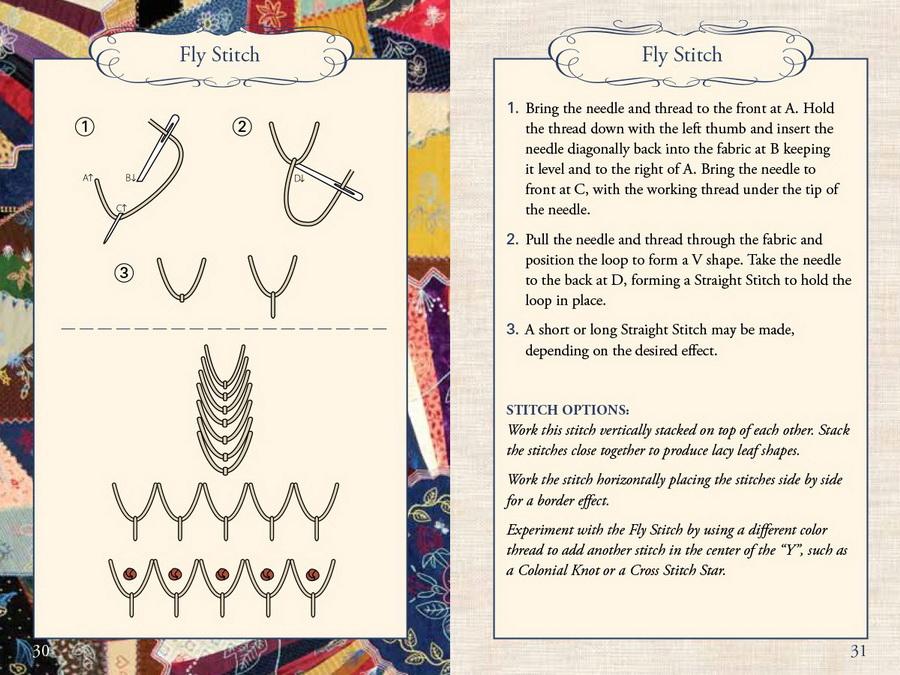 Hand Embroidery Stitches At-A-Glance