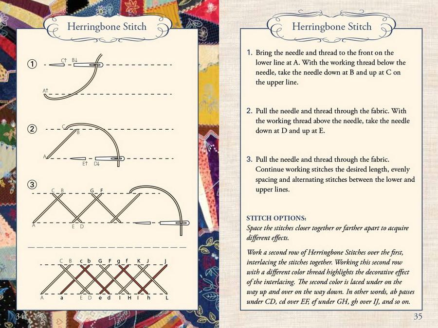 Hand Embroidery Stitches At-A-Glance