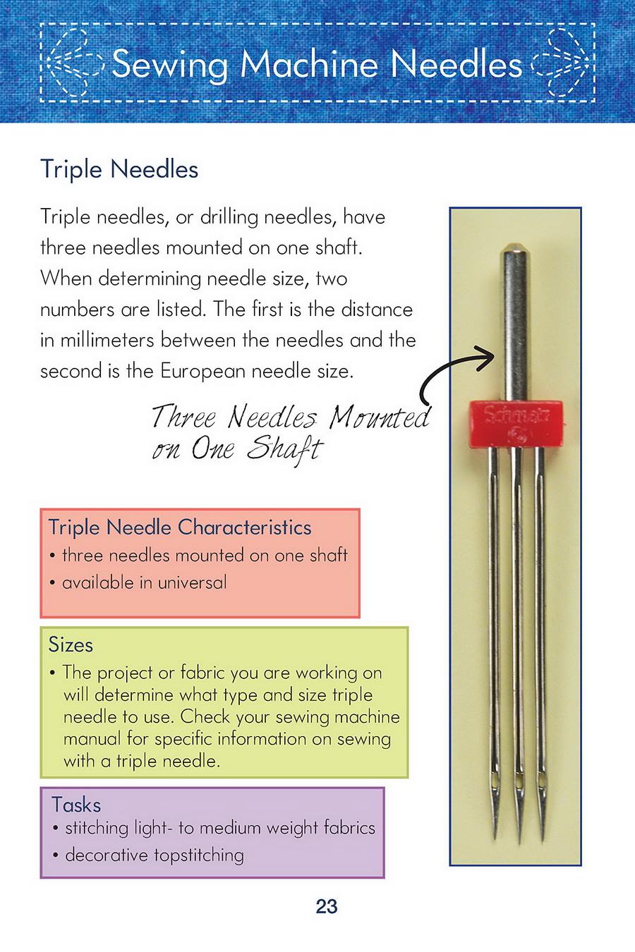 Know Your Needles Carry - Along Guide - Sewingmachinesplus.com