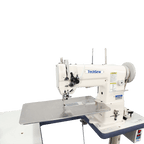 Techsew 2750 Pro With Speed Reducer Cylinder Large Bobbin Compound Feed Industrial Sewing Machine Industrial Sewing Machine with Assembled Table and Motor - Sewingmachinesplus.com