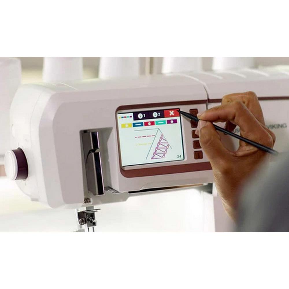 Husqvarna Viking Amber Air S600 Coverlock - Sewingmachinesplus.com
