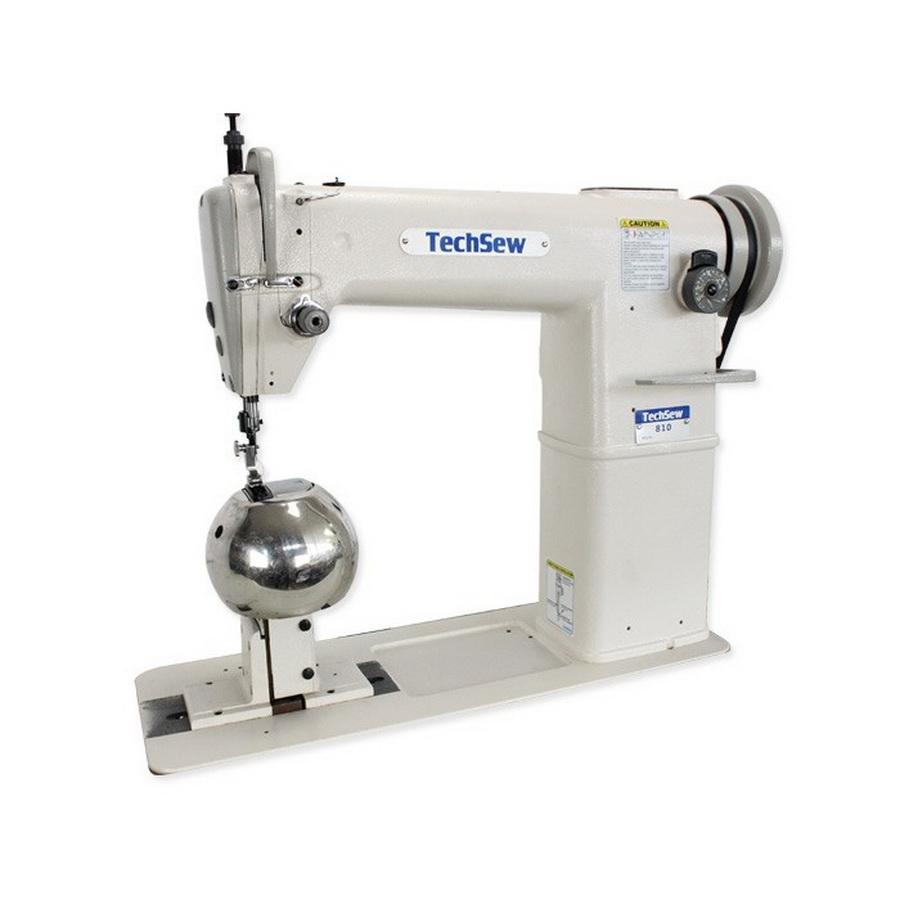 Techsew 810 Industrial Sewing Machine With Wig Attachment, Assembled Table and Motor - Sewingmachinesplus.com