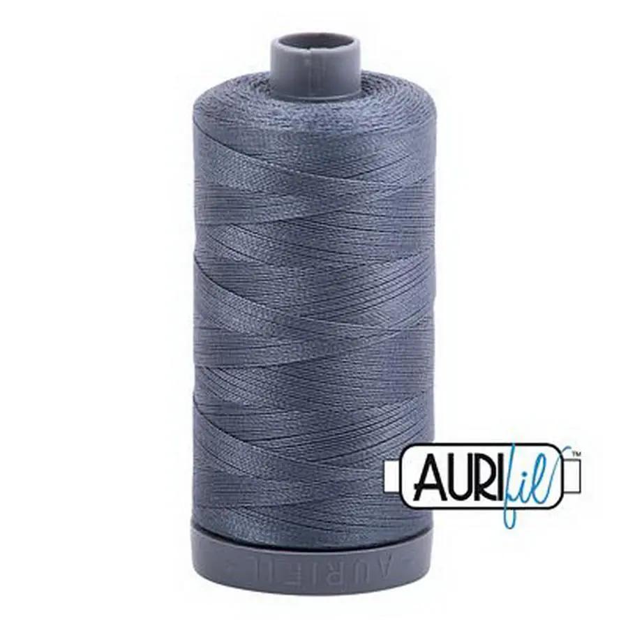 Aurifil Cotton Mako Thread 28wt 820yd 6ct GRAY - Sewingmachinesplus.com