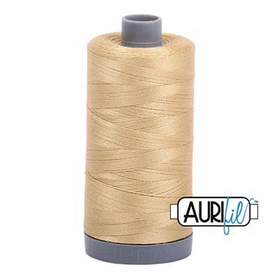 Cotton Mako Thread 28wt 820yd 6ct VERY LIGHT BRASS - Sewingmachinesplus.com