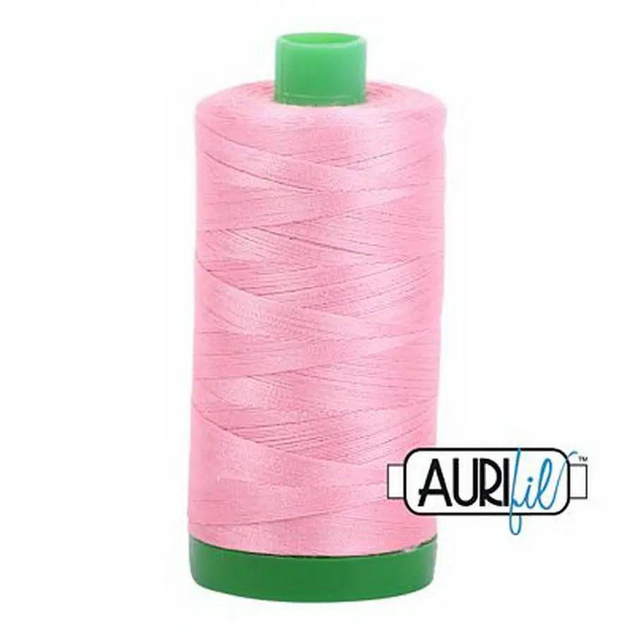 Cotton Mako Thread 40wt 1000m 6ct BRIGHT PINK BOX06 - Sewingmachinesplus.com