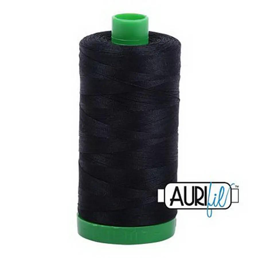 Cotton Mako Thread 40wt 1000m 6ct BLACK BOX06 - Sewingmachinesplus.com