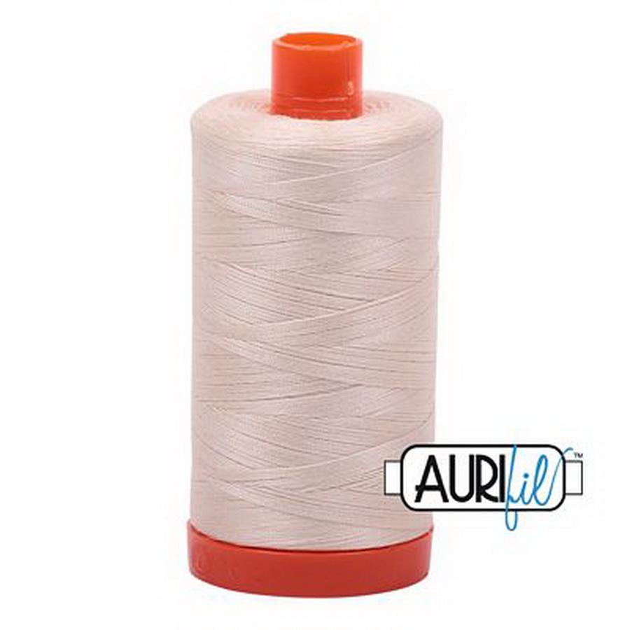 Aurifil Cotton Mako Thread 50wt 1300m Box of 6 LIGHT SAND - Sewingmachinesplus.com