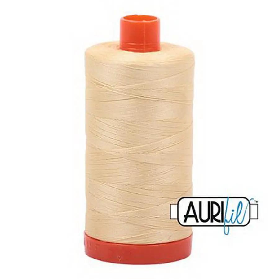 Aurifil Cotton Mako Thread 50wt 1300m Box of 6 CHAMPAGNE - Sewingmachinesplus.com