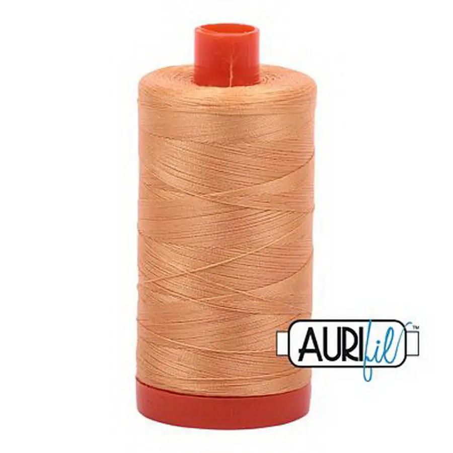 Aurifil Cotton Mako Thread 50wt 1300m Box of 6 GOLDEN HONEY - Sewingmachinesplus.com
