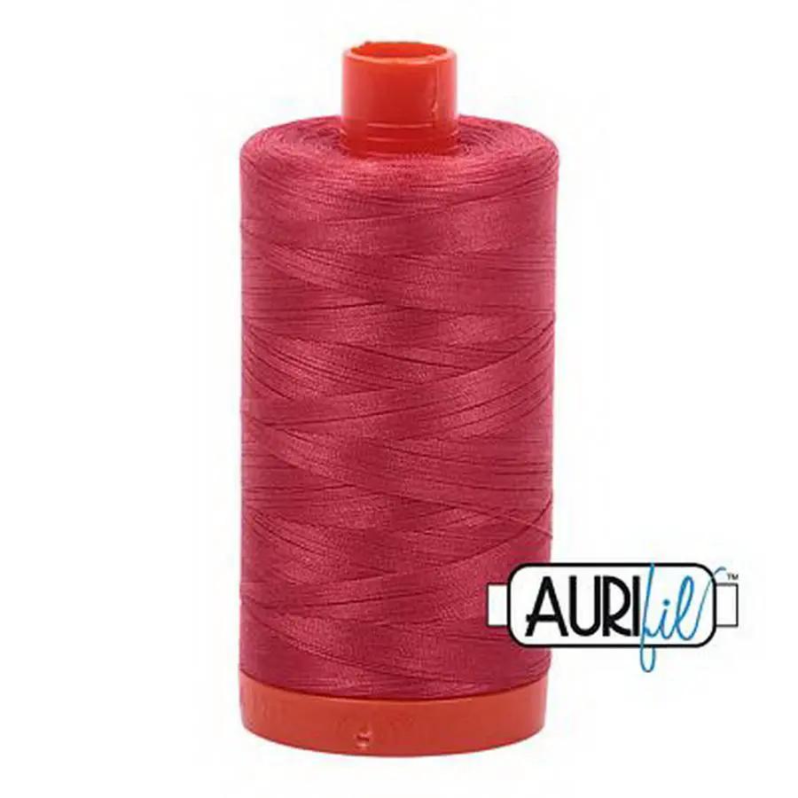 Aurifil Cotton Mako Thread 50wt 1300m Box of 6 MEDIUM PEONY - Sewingmachinesplus.com