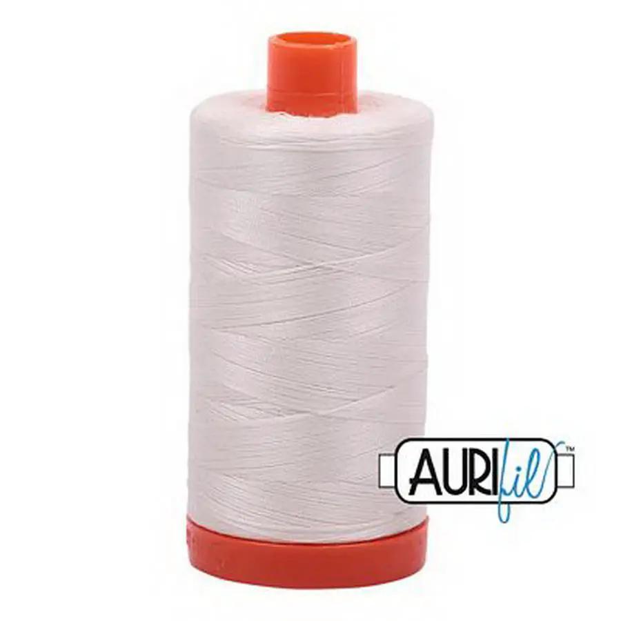Aurifil Cotton Mako Thread 50wt 1300m Box of 6 MUSLIN - Sewingmachinesplus.com