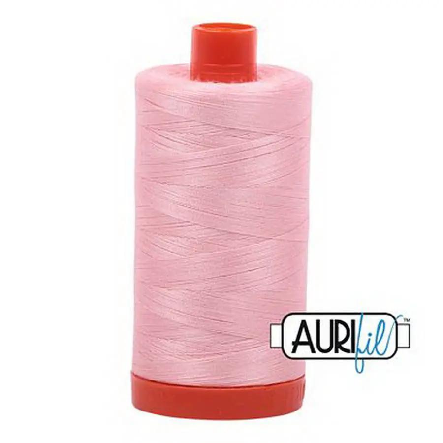 Aurifil Cotton Mako Thread 50wt 1300m Box of 6 BLUSH - Sewingmachinesplus.com