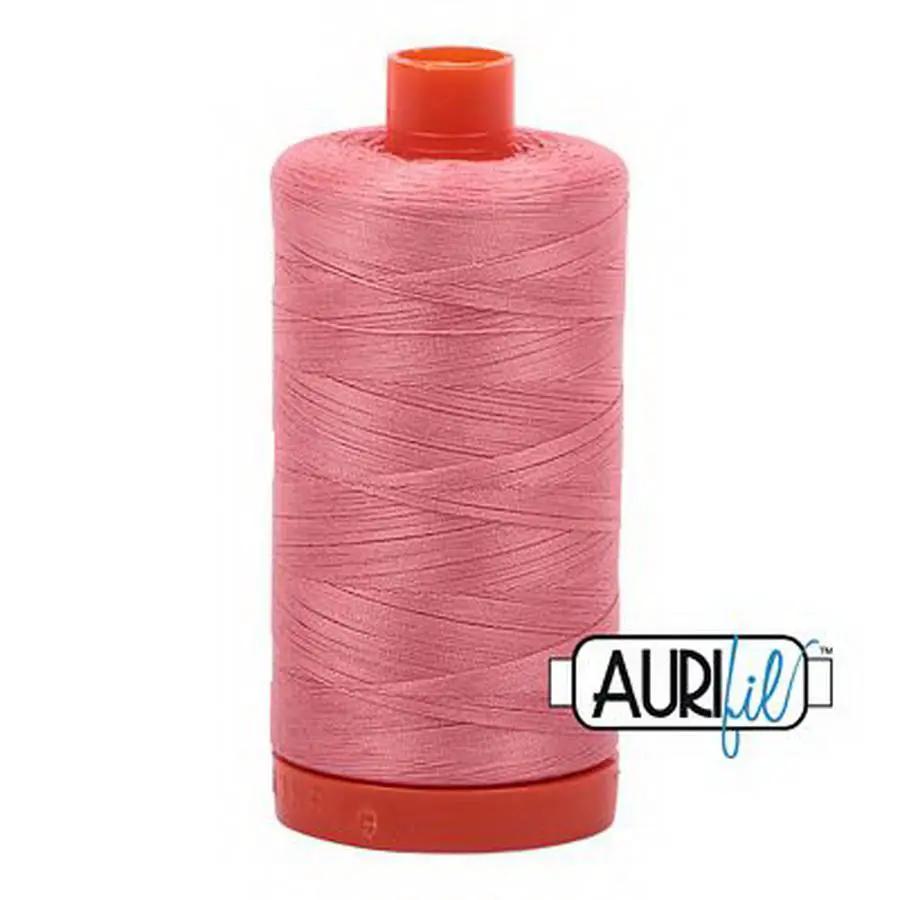 Cotton Mako Thread 50wt 1300m 6ct PEACHY PINK BOX06 - Sewingmachinesplus.com