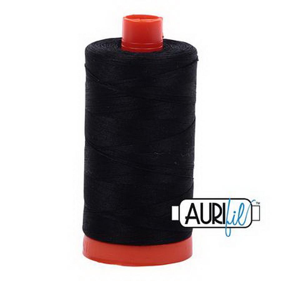 Cotton Mako Thread 50wt 1300m 6ct BLACK BOX06 - Sewingmachinesplus.com