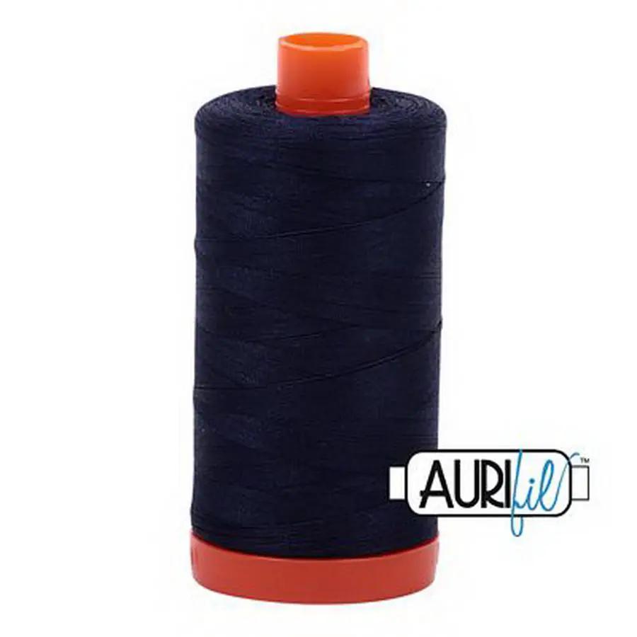 Cotton Mako Thread 50wt 1300m 6ct VERY DARK NAVY BOX06 - Sewingmachinesplus.com
