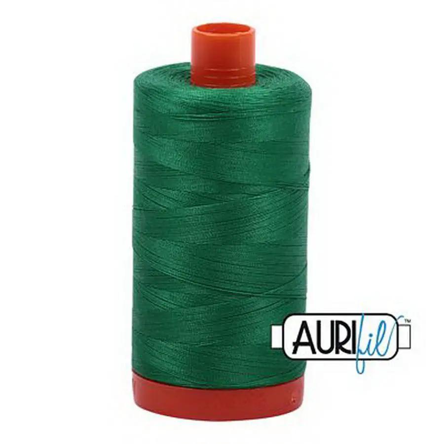 Aurifil Cotton Mako Thread 50wt 1300m Box of 6 GREEN - Sewingmachinesplus.com