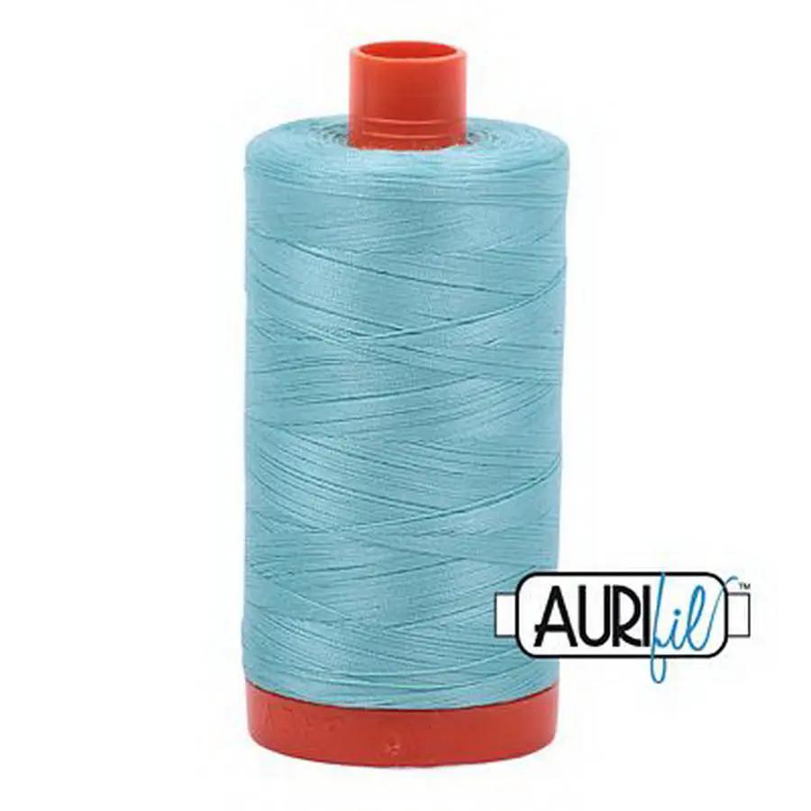 Cotton Mako Thread 50wt 1300m 6ct LIGHT TURQUOISE BOX06 - Sewingmachinesplus.com