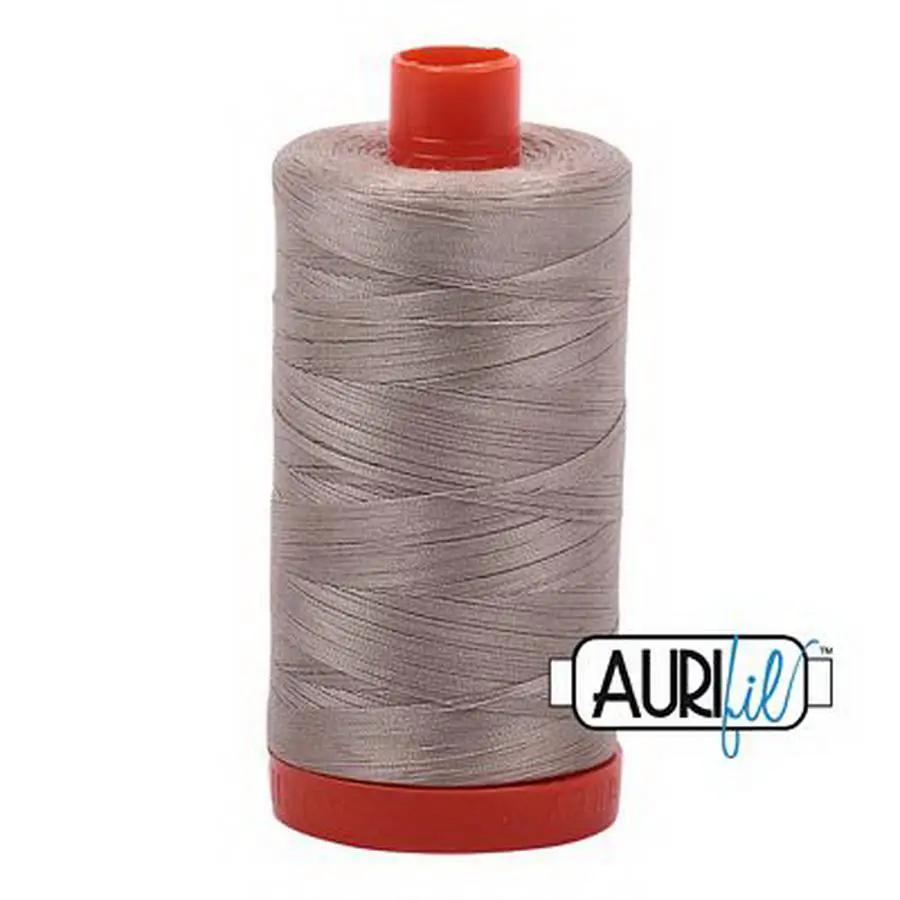 Aurifil Cotton Mako Thread 50wt 1300m Box of 6 ROPE BEIGE - Sewingmachinesplus.com