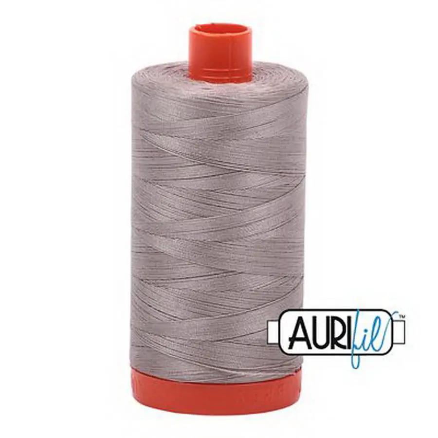 Aurifil Cotton Mako Thread 50wt 1300m Box of 6 STEAMPUNK - Sewingmachinesplus.com