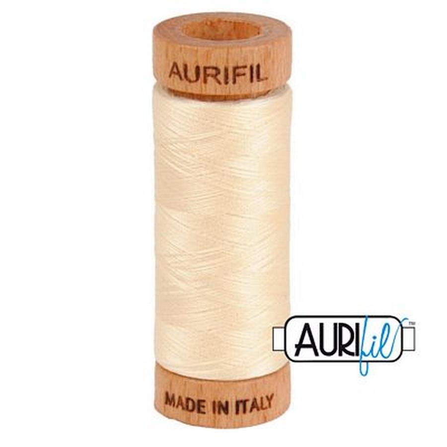 Aurifil Cotton Mako Thread 80wt 280m BUTTER - Sewingmachinesplus.com