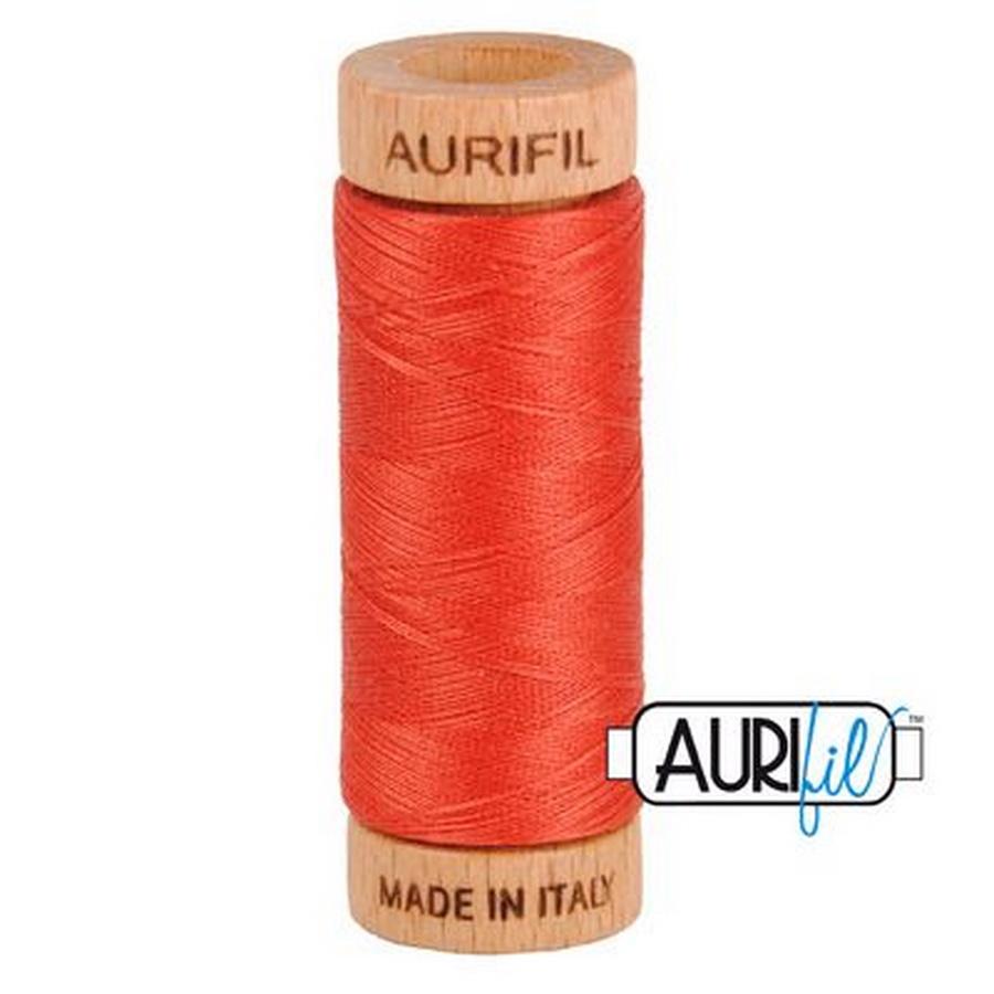 Cotton Mako Thread 80wt 280m DARK RED ORANGE - Sewingmachinesplus.com