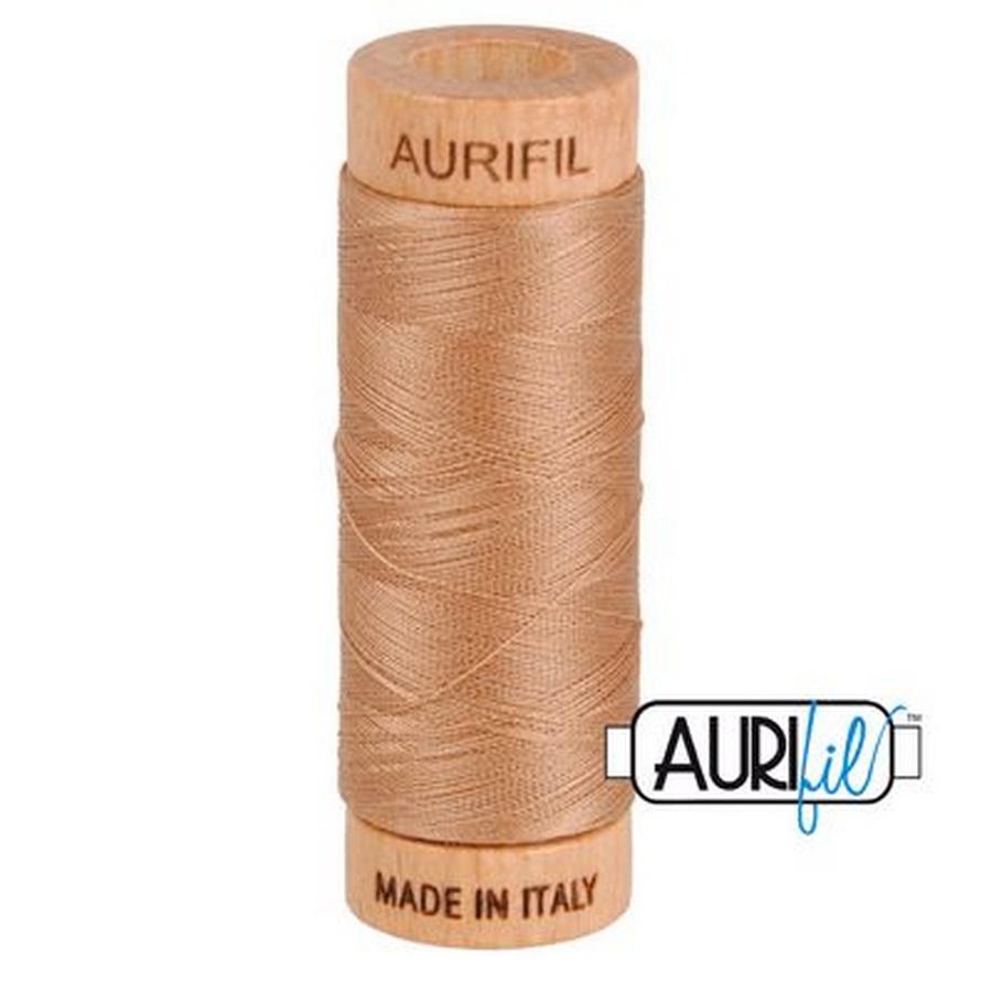 Aurifil Cotton Mako Thread 80wt 280m CAFE AU LAIT - Sewingmachinesplus.com