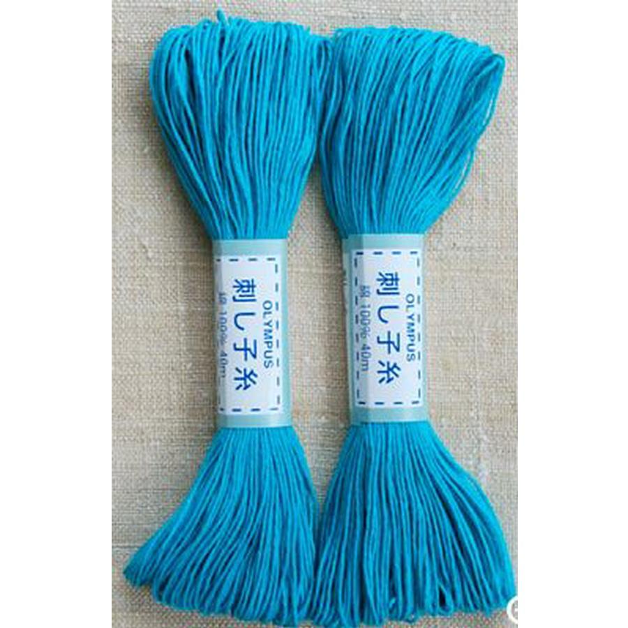 Sashiko Cotton 22yd CYAN BLUE - Sewingmachinesplus.com
